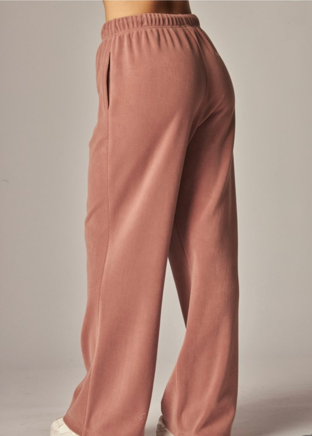 Cozy Soft Premium Fleece Wide Leg Sweatpants | Wood Rose